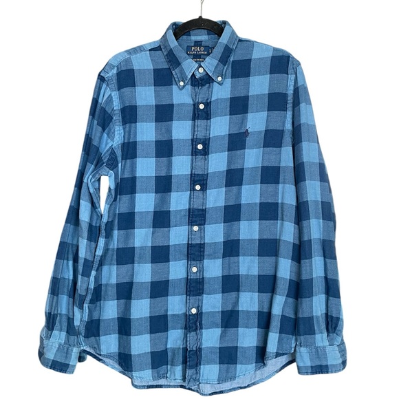 Polo Ralph Lauren Classic Fit Plaid Double-Faced Shirt Size Large - Picture 3 of 6